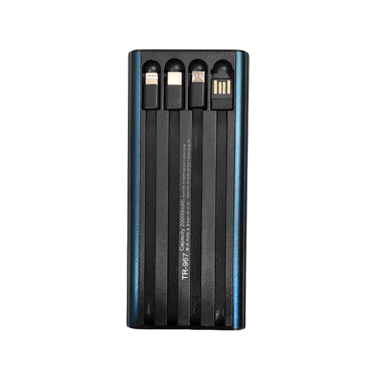 Power Bank 20000mAh με 2 Θύρες USB-A και Θύρα USB-C Treqa TR-967 Πράσινο - Image 3