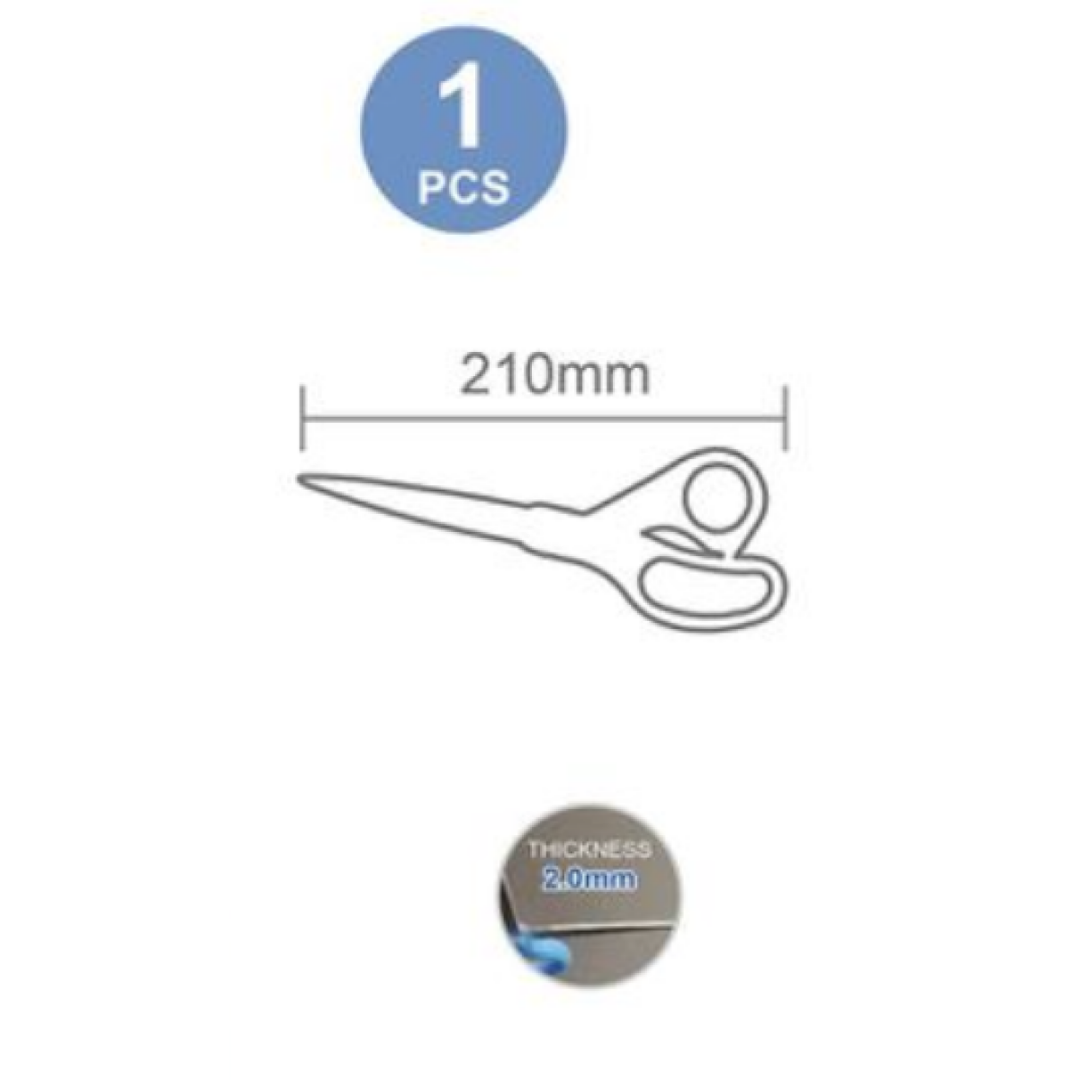 Ψαλίδι Γραφείου 210mm Motarro MI070-3