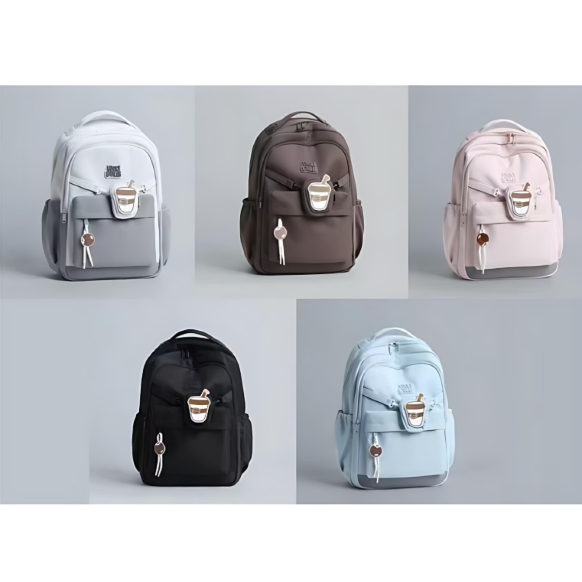 Σακίδιο πλάτης με θήκες 48x30x20cm μπλε S376 - Image 2