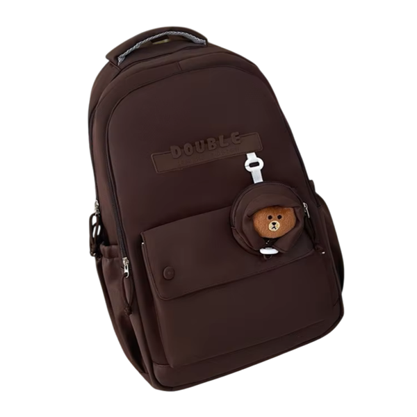 Σακίδιο πλάτης με θήκες 48x30x20cm καφέ S379