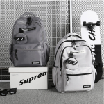 Σακίδιο πλάτης με θήκες 50x30x20cm γκρι S291 - Image 3