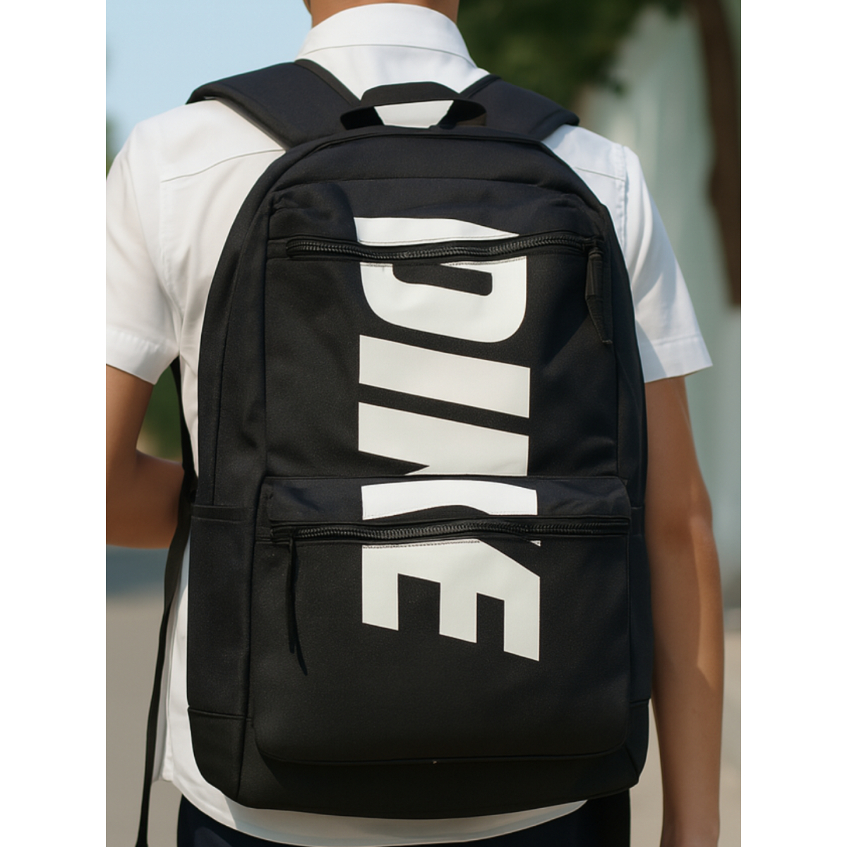 Σακίδιο πλάτης με θήκες 52x35x15cm μαύρο 3907 - Image 4