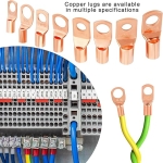 Features: - Color: Copper - Material: Tin Plated Copper - Ring terminals are made of 100% annealed electrolytic grade copper for maximum conductivity, with tinned surface for corrosion protection. - Closed end design seals out moisture so cables stay dry and corrosion free - Wire & Stud Sizes Stamped on the Pad - Widely used in household appliances, automobiles, electrical industry, mechanical equipment, power distribution cabinets, etc Package Include: SC6-6: 10 PCS SC6-8: 10 PCS SC10-6: 10 PCS SC10-8: 10 PCS SC16-6: 5 PCS SC16-8: 5 PCS SC25-6: 5 PCS SC25-8: 5 PCS Red Heat Shrink Tubing f7mm*45mm 20PCS Black Heat Shrink Tubing f7mm*45mm 20PCS Red Heat Shrink Tubing f10mm*45mm 10PCS Black Heat Shrink Tubing f10mm*45mm 10PCS