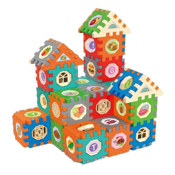 Σετ κατασκευών DIY με τουβλάκια – E034 – 96pcs