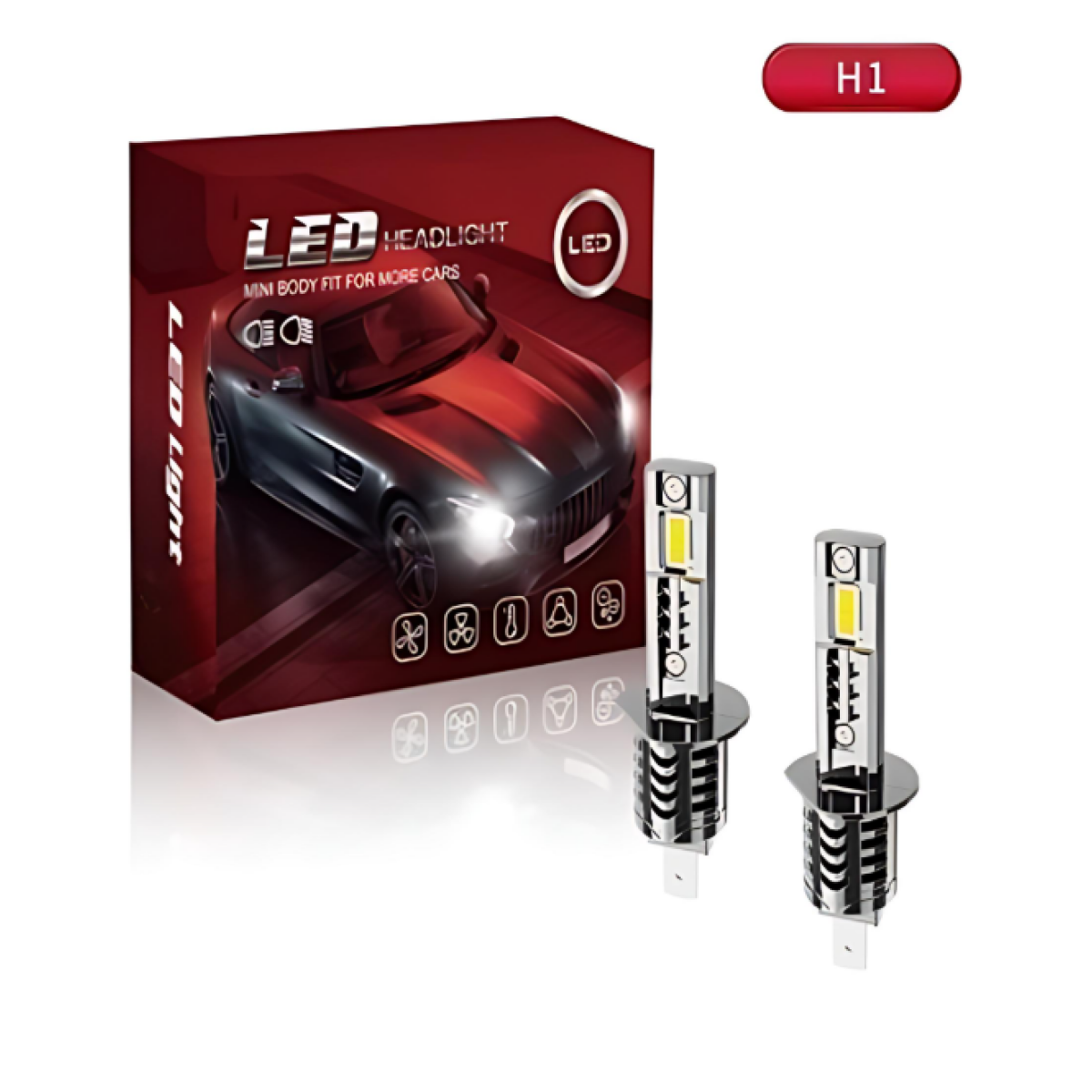 Σετ Λάμπες LED Canbus Mini Body 70w/h1 23S-70W-H1 - Image 2