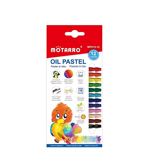 Σετ Λαδοπαστέλ 12 Χρωμάτων Motarro MP015-12