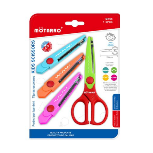 Σετ Παιδικά Ψαλίδια Χειροτεχνίας 6.5'' Motarro MI066