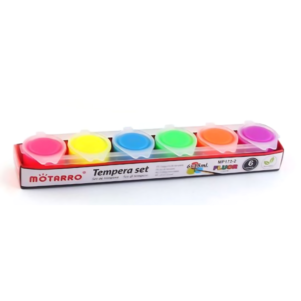 Σετ Τέμπερες Fluor 6 Χρωμάτων Motarro MP172-2 15ml