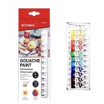 Σετ Τέμπερες Gouache 12 Χρωμάτων 6ml Motarro MP049