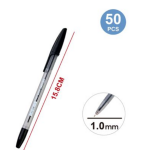 Στυλό Μαύρο 1.0mm Σετ 50 Τεμαχίων Motarro MC009-7