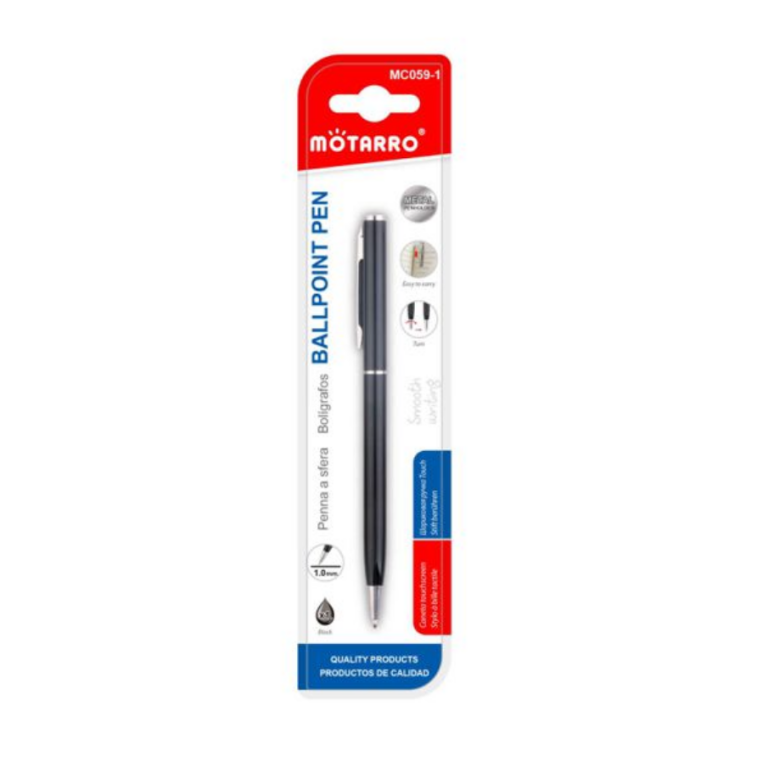 Στυλό Μεταλλικό Μαύρο 1.0mm Motarro MC059-1