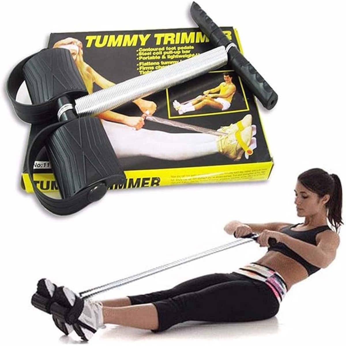 Σύστημα Εκγύμνασης Με Ελατήριο Tummy Trimmer Για Κοιλιά, Χέρια, Πλάτη Και Πόδια