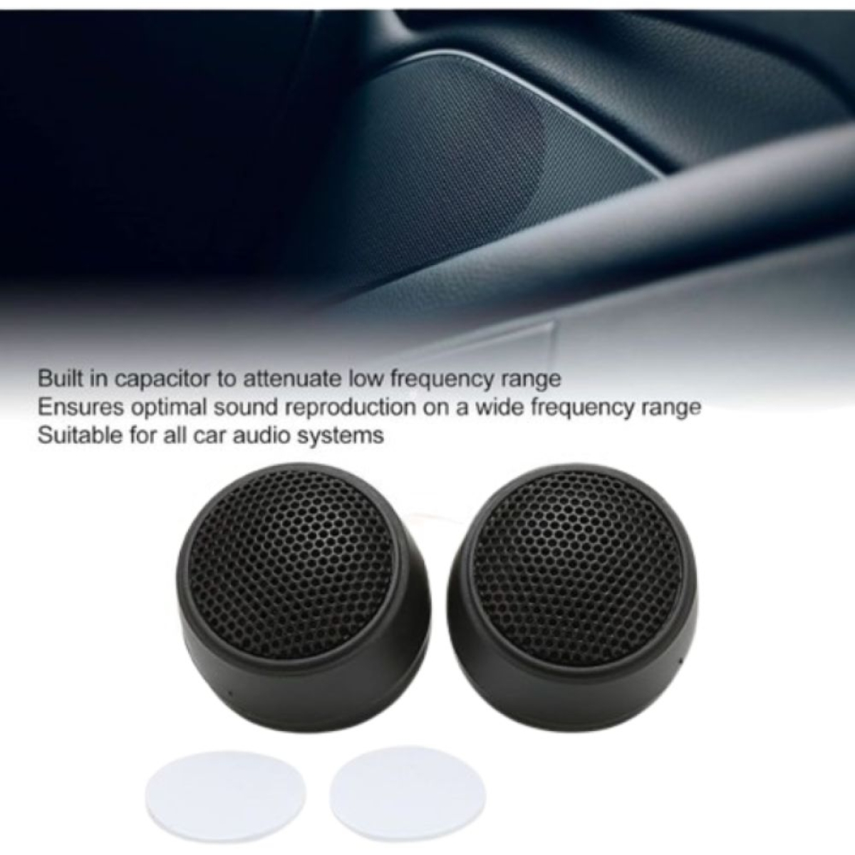 Tweeter Υψηλών Συχνοτήτων Dome Universal CTC-280G (46×28mm) – 2 Τεμάχια