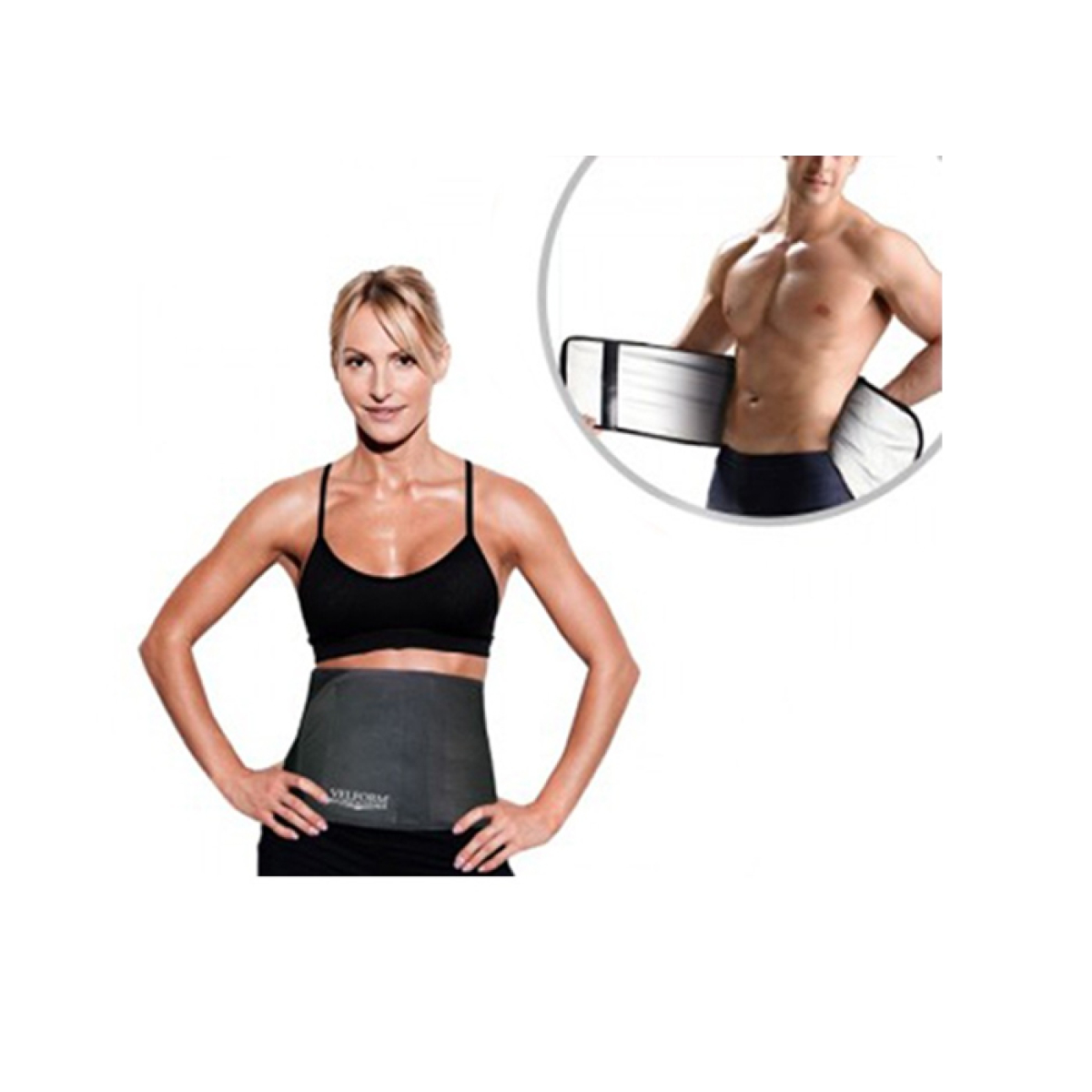 Unisex Ζώνη Παθητικής Γυμναστικής Κοιλιακών - Velform Sauna Slimmer