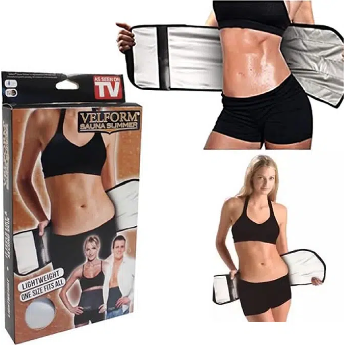 Unisex Ζώνη Παθητικής Γυμναστικής Κοιλιακών - Velform Sauna Slimmer