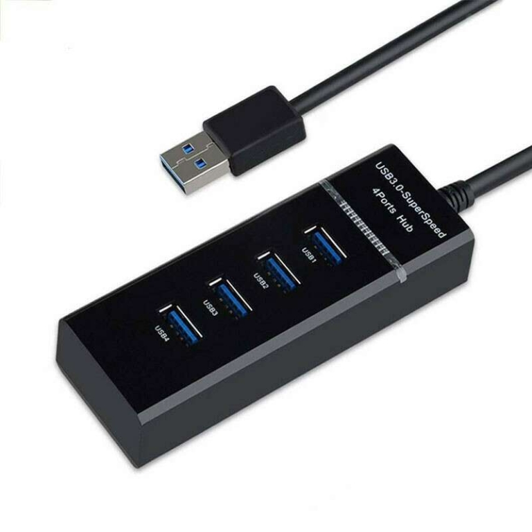 USB Hub 4 Θυρών USB 3.0 με Καλώδιο 30cm Aoweixun