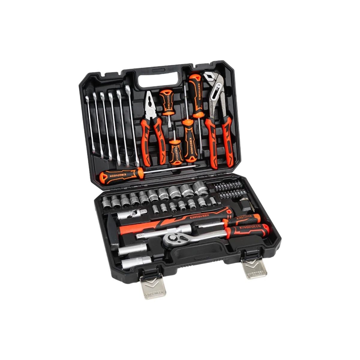KINGQUEEN WIB-233 Σετ Καρυδάκια & Εργαλεία 58 τεμ. – 1/2'' & 1/4'', Cr-V