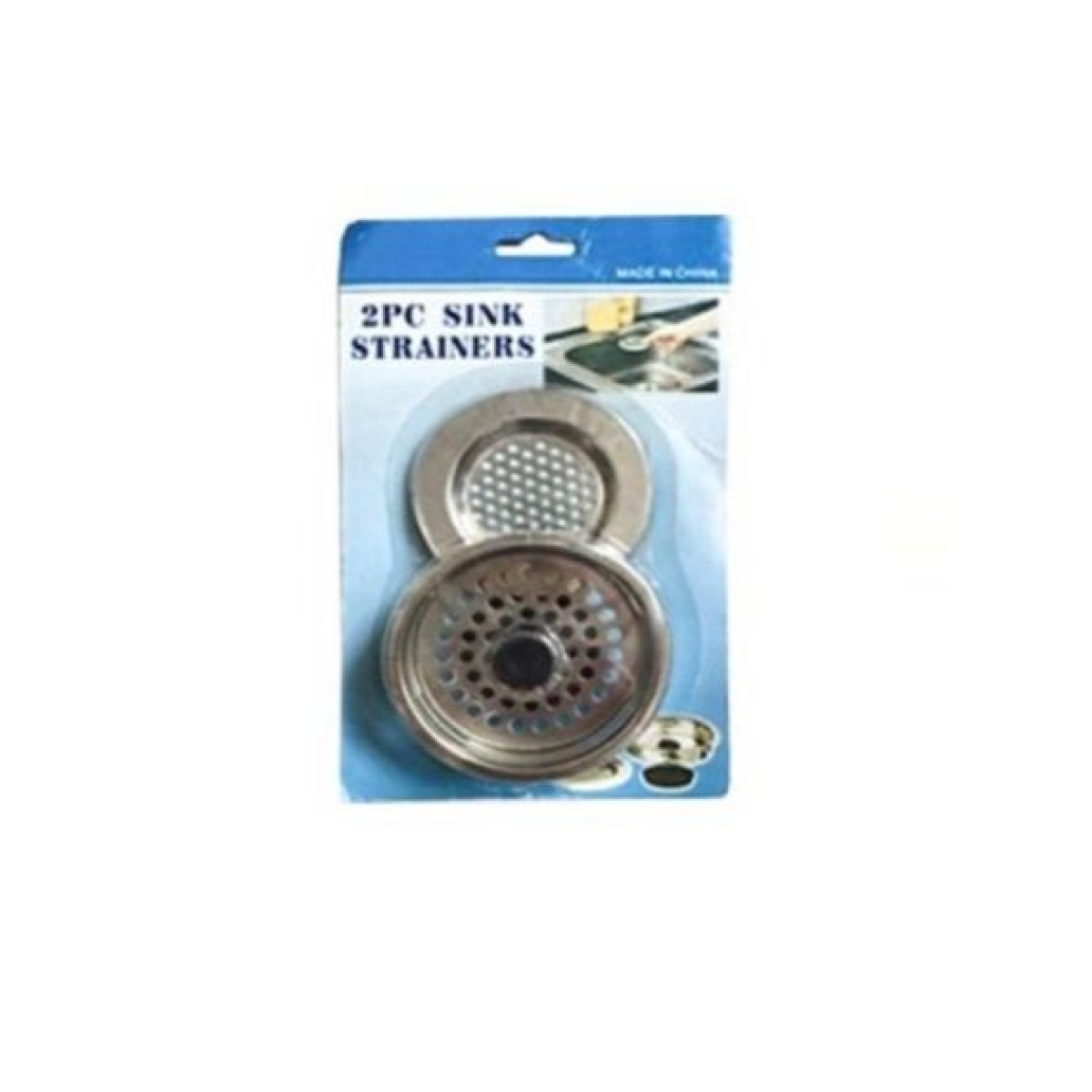 Sink Strainer Φίλτρα Νεροχύτη Inox Ασημί 2τμχ – Φίλτρα Σιφονιού για Αποτροπή Βουλώματος, 85mm & 75mm SDS-4345