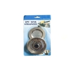 Sink Strainer Φίλτρα Νεροχύτη Inox Ασημί 2τμχ – Φίλτρα Σιφονιού για Αποτροπή Βουλώματος, 85mm & 75mm SDS-4345