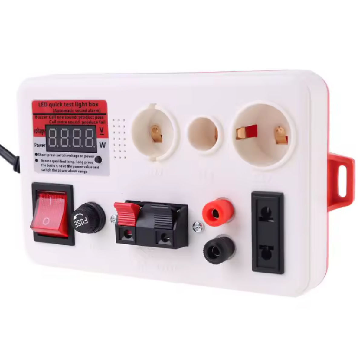 ASK-4 LED Test Box SDS-27541 για Λάμπες E27 B22 E14 – Με Οθόνη & Ηχητικό Σήμα