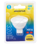 Λαμπτήρας LED A5 MR16 4W Aigostar – Ψυχρό Λευκό 4000K, 320lm