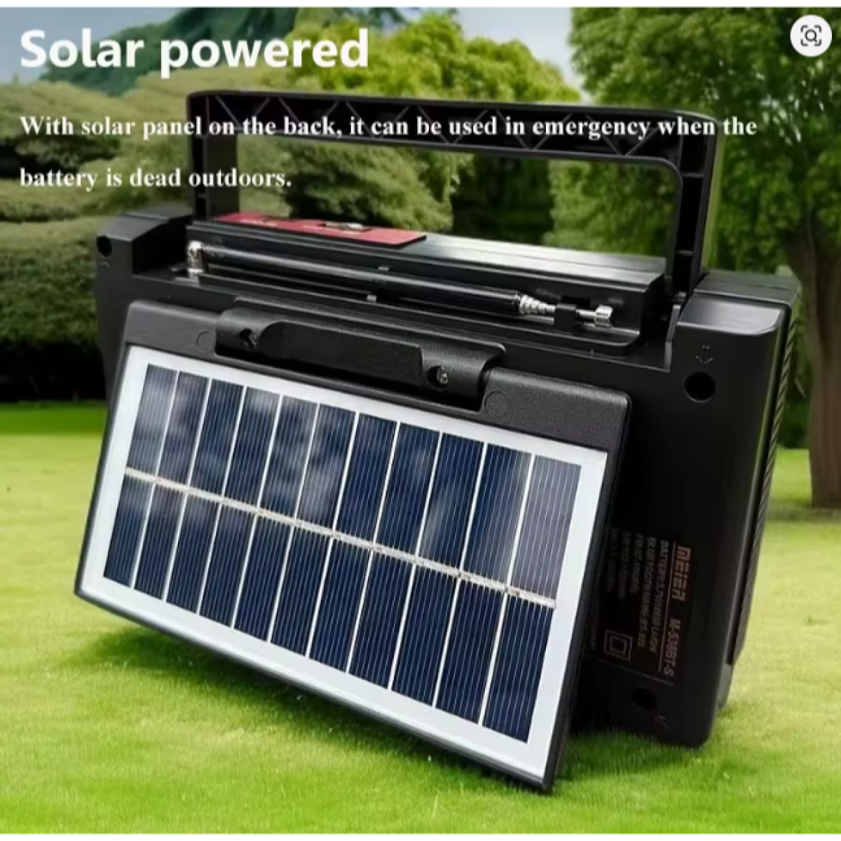 Meier M-538BT-S Ραδιόφωνο Bluetooth με Ηλιακό Πάνελ, AM/FM/SW, MP3 Player, TF & USB – Κόκκινο