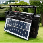 Meier M-538BT-S Ραδιόφωνο Bluetooth με Ηλιακό Πάνελ, AM/FM/SW, MP3 Player, TF & USB – Κόκκινο