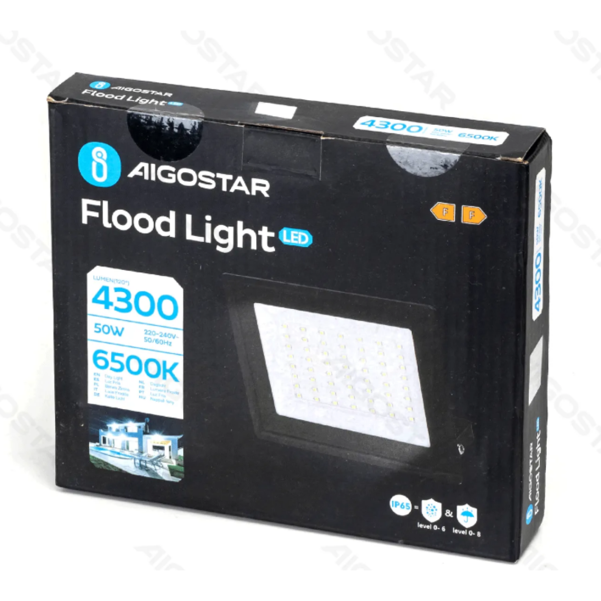 Aigostar LED Προβολέας 50W – 4300lm, 6500K, IP65, Αδιάβροχος Εξωτερικού & Εσωτερικού Χώρου