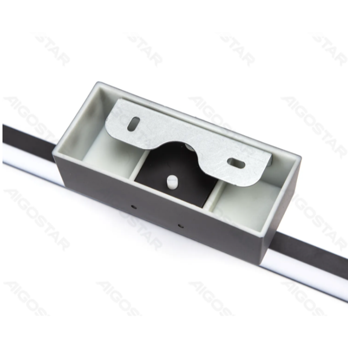 Aigostar LED Φωτιστικό Καθρέφτη 12W – 1250lm, 4000K, IP44, Τοίχου - Μαύρο/Ασημί