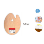 Ξύλινη Παλέτα Ζωγραφικής 30x20cm Motarro MP073