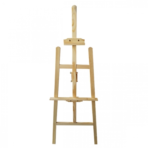 Ξύλινο Καβαλέτο Ζωγραφικής 48x52x145cm - Βάση Στήριξης για Πίνακες, Πινακίδες & Διαφημιστικά Πάνελ