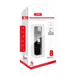 XO U70 USB & Micro USB Flash Drive 8GB – OTG, Αδιάβροχο, Αντικραδασμικό, Μεταλλικό Περιστρεφόμενο Κάλυμμα