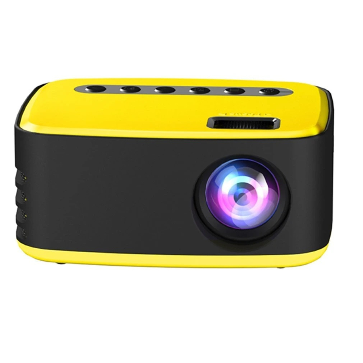 T20 Mini Projector LCD LED με Wi-Fi & Ενσωματωμένα Ηχεία – 500 Lumens, 1080p - Κίτρινος