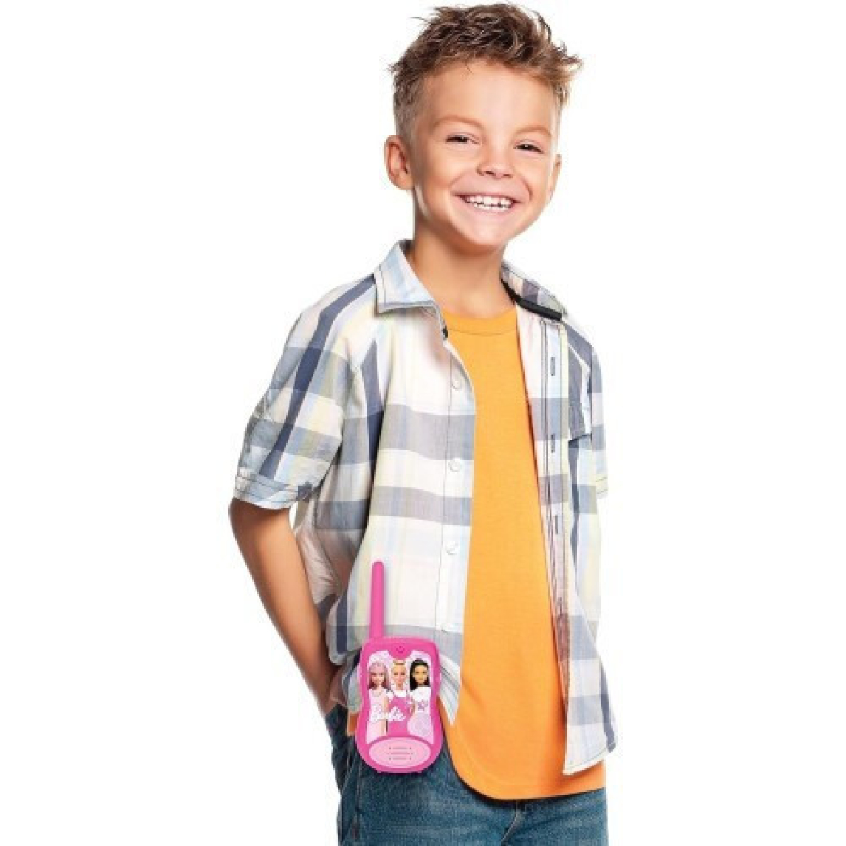 Lexibook Barbie Set Μικρόφωνο με Φωτισμό & Ηχείο MIC90BB + Walkie Talkies TW12BB Εμβέλειας 100m