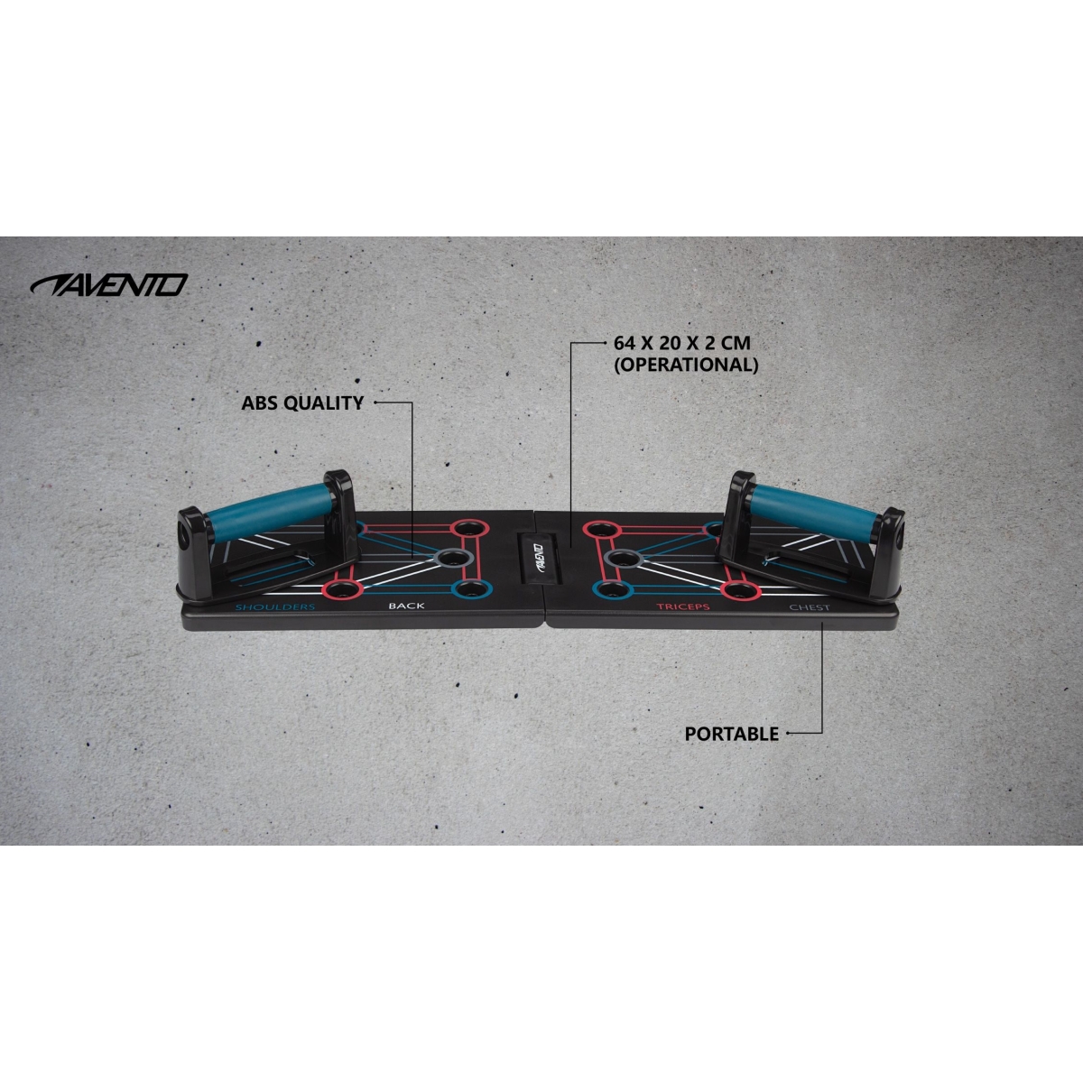 Avento Push-Up Board Πτυσσόμενο - Image 3