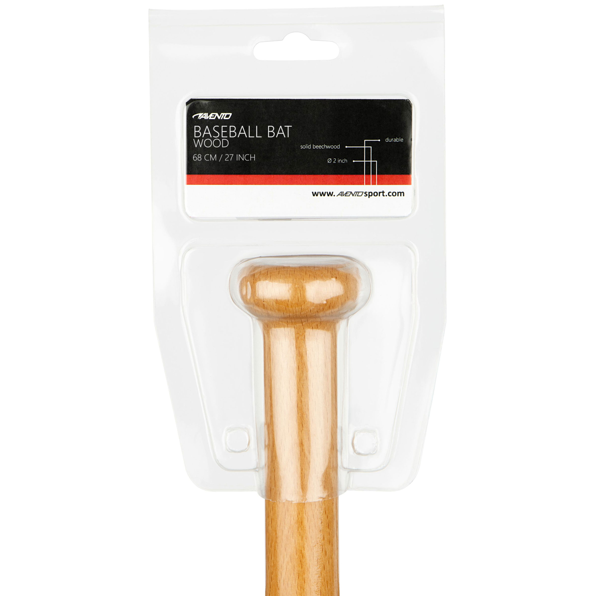 Ρόπαλο Baseball Ξύλινο Avento 68cm - Image 2