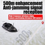 GPS Remote Control Bait Boat 500m με Διπλό Κινητήρα, 3 Θήκες Δολώματος, Αυτόματη Πλοήγηση & Τηλεχειριστήριο – 12000mAh