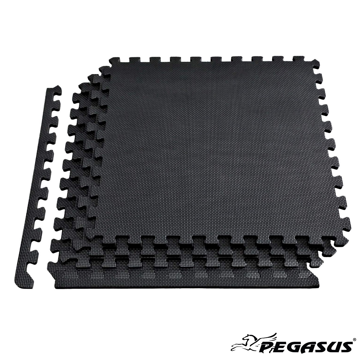 Δάπεδο Προστασίας Puzzle Eva (Μαύρο) 1.2Cm (Σετ 4Τμχ)