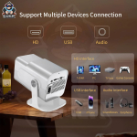 Φορητός Προτζέκτορας HCS350 Pro 64GB 4K Android 12 με Wi-Fi 6, Remote & 2 Gamepads