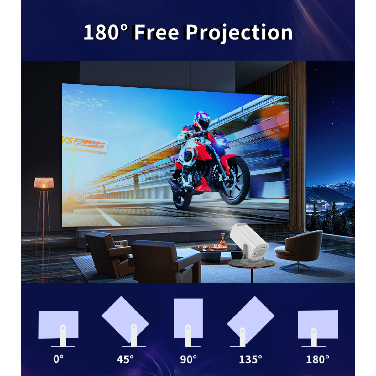 YYQ07 Game Projector 2 in 1 με Gamepads & Remote Control – Android 11 Προτζέκτορας Gaming & Home Cinema 720P με 30.000 Παιχνίδια