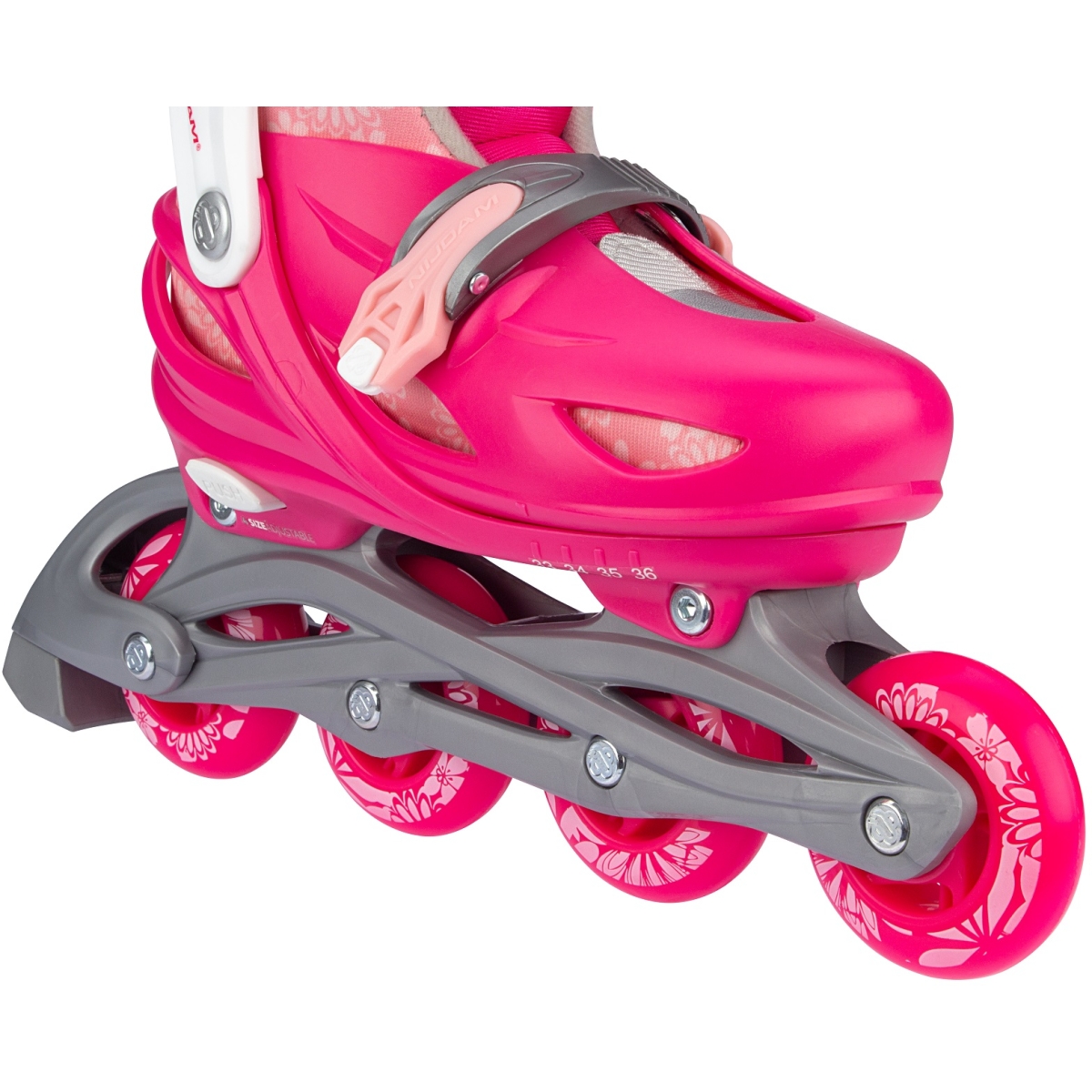 Nijdam Inline Skates Ρυθμιζόμενα 3-σε-1 "Floral Switch" - Image 2