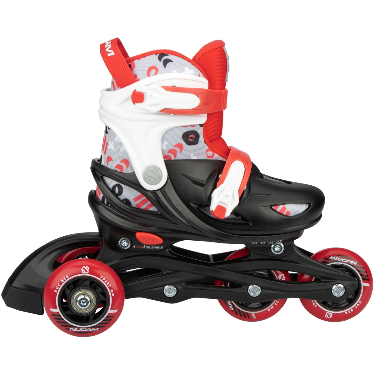 Nijdam Inline Skates Ρυθμιζόμενα 3-σε-1 "Street Shift" - Image 7