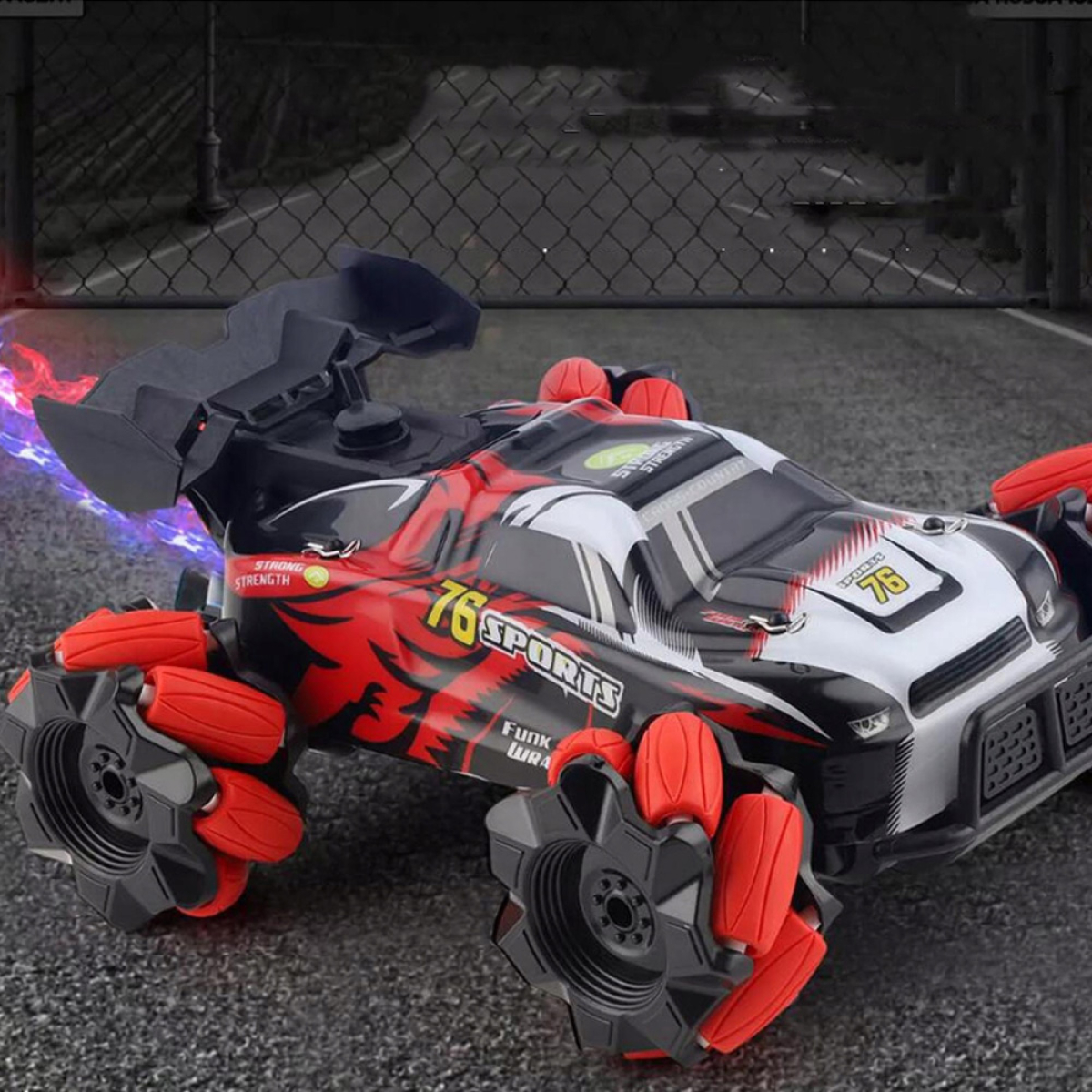 Τηλεκατευθυνόμενο Αυτοκίνητο RC Stunt Car 2.4GHz 4WD με Gesture Control, Φώτα, Ήχους & Εφέ Καπνού