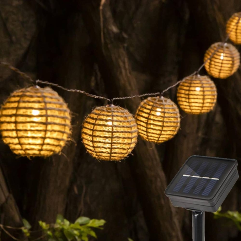 Αδιάβροχη Γιρλάντα Ηλιακού Φωτισμού 10 LED 2700K Arrango AT48013