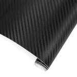 Αυτοκόλλητη Ταινία Αυτοκινήτου Carbon 3D 200x60cm σε Μαύρο Χρώμα - Image 2