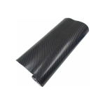 Αυτοκόλλητη Ταινία Αυτοκινήτου Carbon 3D 200x60cm σε Μαύρο Χρώμα