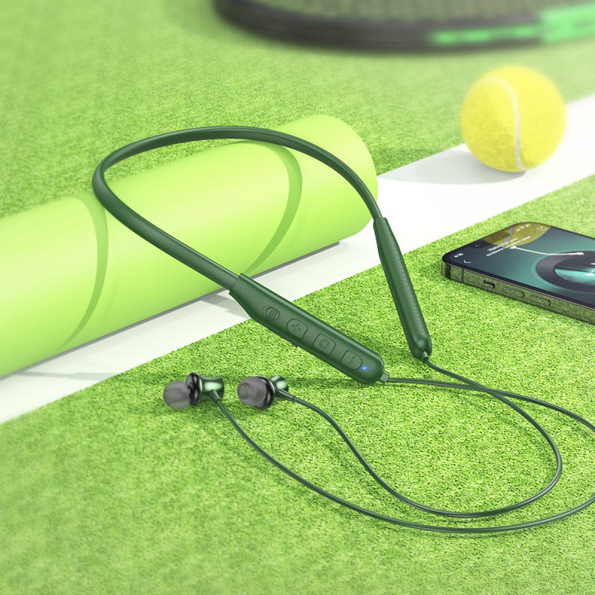 Ασύρματα Ακουστικά Bluetooth 5.3 Με Μικρόφωνο Neckband Hoco ES64 Easy Sound