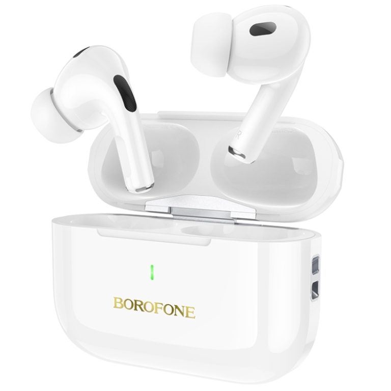 Ασύρματα Ακουστικά Bluetooth In-ear ANC Λευκά Borofone BW59 Plus