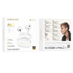 Ασύρματα Ακουστικά Bluetooth In-ear ANC Λευκά Borofone BW59 Plus