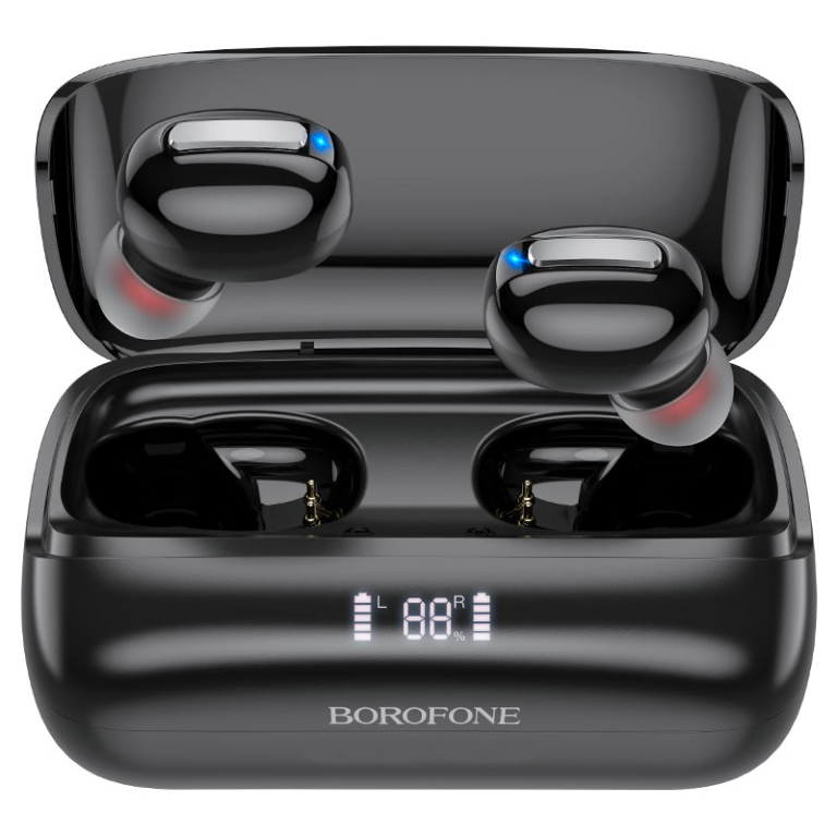 Ασύρματα Ακουστικά Bluetooth In-ear Μαύρα Borofone BE55 Perfect TWS
